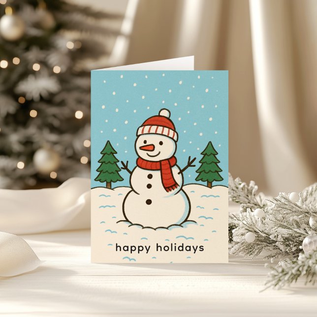 Carte Fun Snowman mignon Noël (Créateur téléchargé)