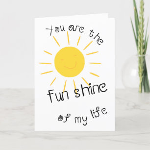 Carte Fun Sunny Ajouter un nom et l'âge Joyeux anniversa