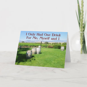 Carte Fun Vineyard Greeting Card!