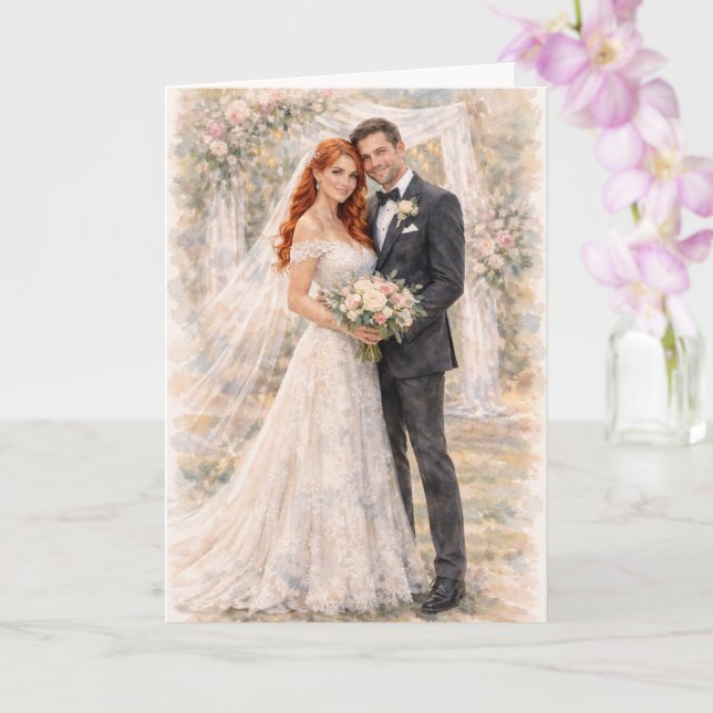 Carte Fun Wedding Prayer Inspired by Ezekiel 25:17 (Orchidée)