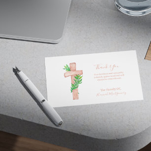 Carte funéraire Sympathy Photo de Christian Cross