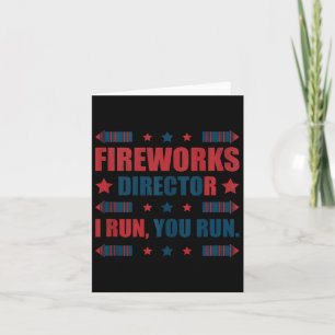 Carte Funky 4 juillet Fireworks Directeur Je Vous Exécut