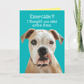 Carte Funky American Bulldog - Extra Fries Anniversaire