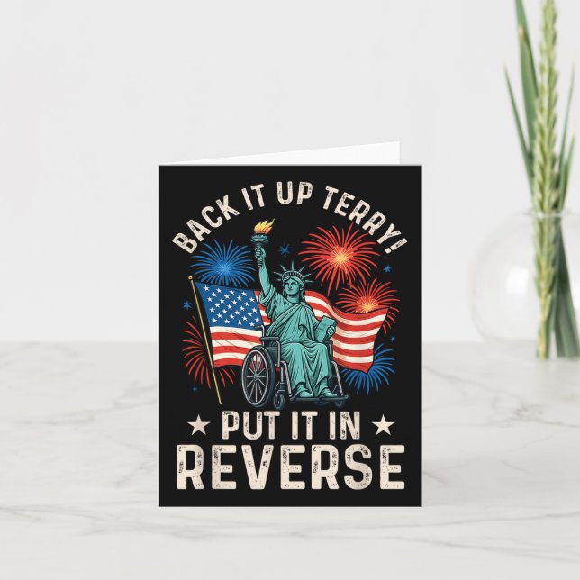 Carte Funky Back Up Terry Placez-Le Dans Feu Inverse 4e (Devant)
