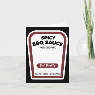 Carte Funky bio sauce barbecue Halloween Easy Group Cost