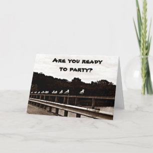 CARTE **FUNKY BIRDS** VOUS VOULEZ ÊTRE "AMUSANT"-ANNIVER