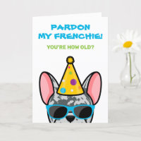 Funky Blue Merle French Bulldog Frenchie Anniversa