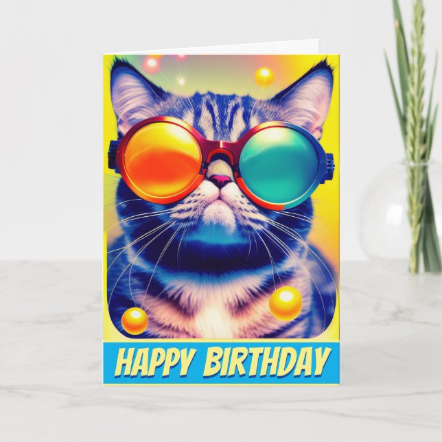 Carte Funky Cat's Psychedelic DMT Adventure (Devant)
