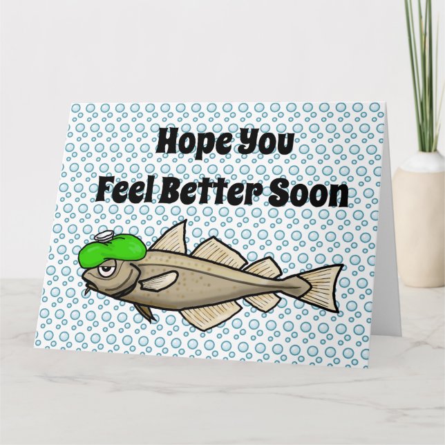 Carte Funky Cod Get Well Card (Devant)