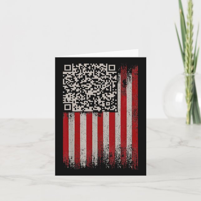 Carte Funky Qr Trump Dancing Code (Devant)