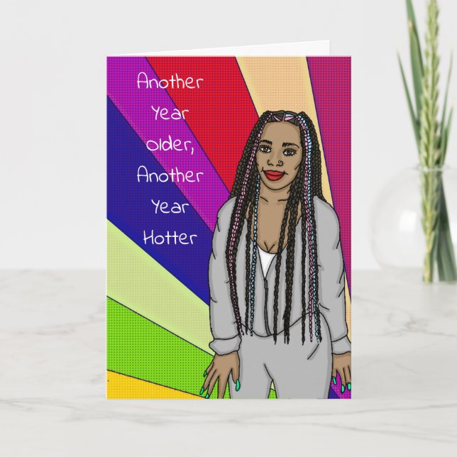 Carte Funky Sarcastic Pop Art Anniversaire (Devant)