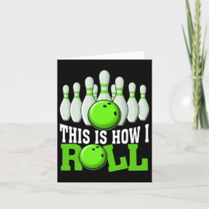 Carte Funky Vintage Bowling Bowler Bowling Lover Bo