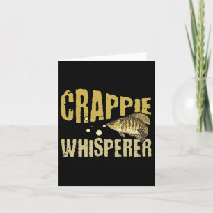 Carte Funky Vintage Crappie Whisperer Fishing