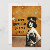 Funky Vintage Drama Queen Anniversaire