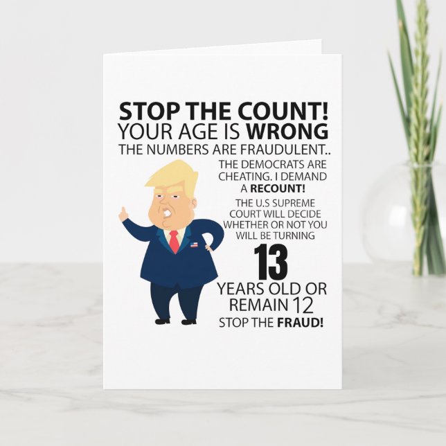 Carte Funny 13e Year Birthday Present Happy Birth year (Devant)