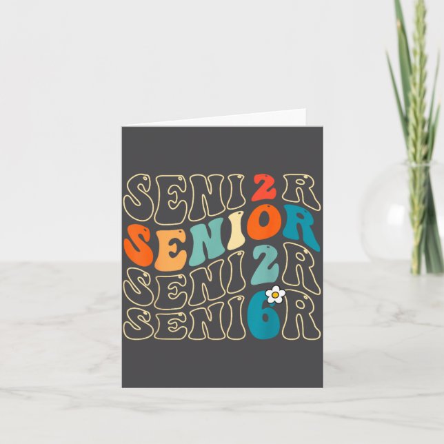Carte Funny 2026 Senior Grad Groovy 2026 Graduation Clas (Devant)