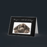 Carte Funny 29th Birthday, Labrador Retriever<br><div class="desc">Anniversaire drôle 29e,  Chien triste,  aquarelle originale Labrador Retriever, </div>