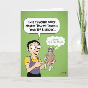 Carte Funny 31st Birthday Greeting Card