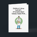 Carte Funny 34th Birthday Card<br><div class="desc">Funny 34th Birthday Greeting Card pour une femme qui a 34 ans</div>