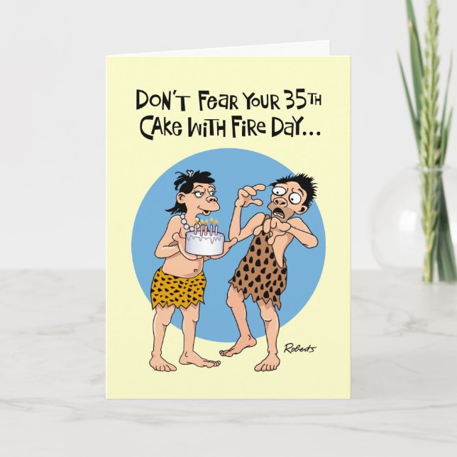 Carte Funny 35e anniversaire (Devant)