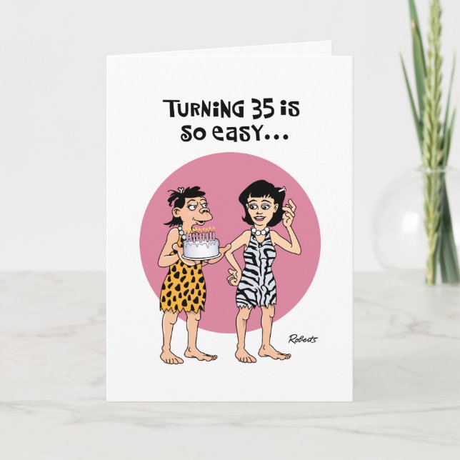 Carte Funny 35e anniversaire (Devant)