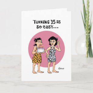 Carte Funny 35e anniversaire
