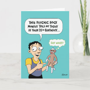 Carte Funny 35th Birthday Greeting Card