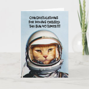 Carte Funny 40th Birthday Congrats Card