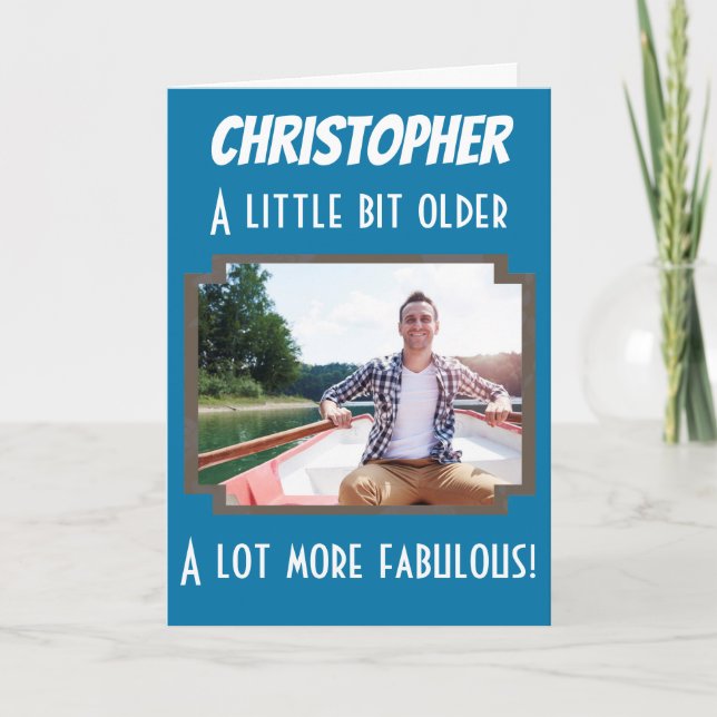 Carte Funny 40th Birthday Photo (Devant)