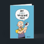 Carte Funny 44th Birthday Card<br><div class="desc">Funny 44th Birthday Greeting Card pour un homme qui se bat pour vieillir</div>