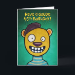 Carte Funny 45th Birthday<br><div class="desc">Funny 45th Birthday Greeting Card</div>