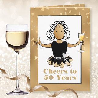 Carte Funny 50 Sassy Glamour Ethnique 50e Anniversaire