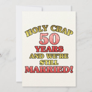 Carte Funny 50e anniversaire