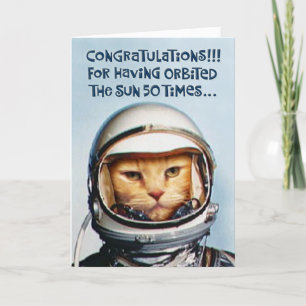 Carte Funny 50e anniversaire