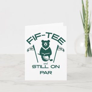 Carte Funny 50e anniversaire Golfer Vintage 1975 Golf Lo
