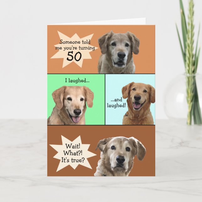 Carte Funny 50th Birthday Card (Devant)