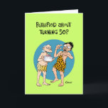 Carte Funny 50th Birthday Card<br><div class="desc">Funny 50e anniversaire Carte de voeux pour enfant quinquagénaire de 50 ans</div>
