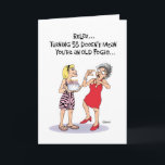 Carte Funny 55e anniversaire<br><div class="desc">Funny 55th Birthday Greeting Card pour une femme qui a 55 ans</div>