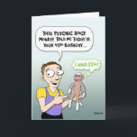 Carte Funny 55th Birthday Card<br><div class="desc">Funny 49th Birthday Greeting Card pour quelqu'un qui a 55 ans</div>