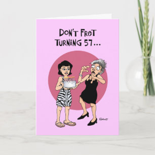 Carte Funny 57th Birthday Greeting Card