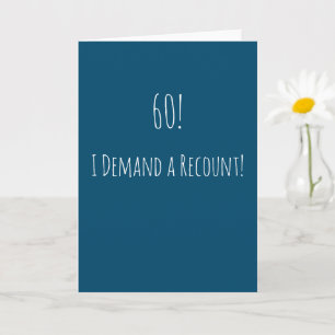 Carte Funny 60e anniversaire