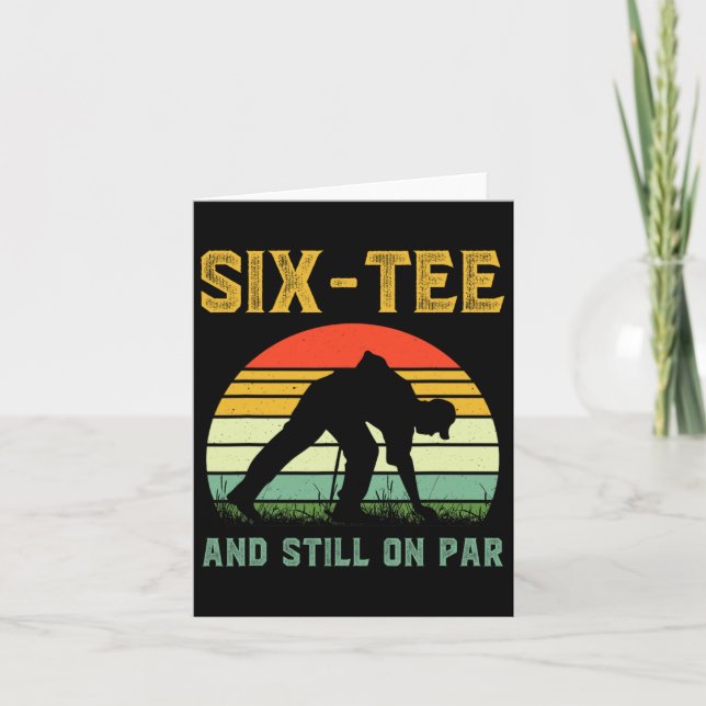 Carte Funny 60e Anniversaire Golf Pun Golfing 60 ans G (Devant)