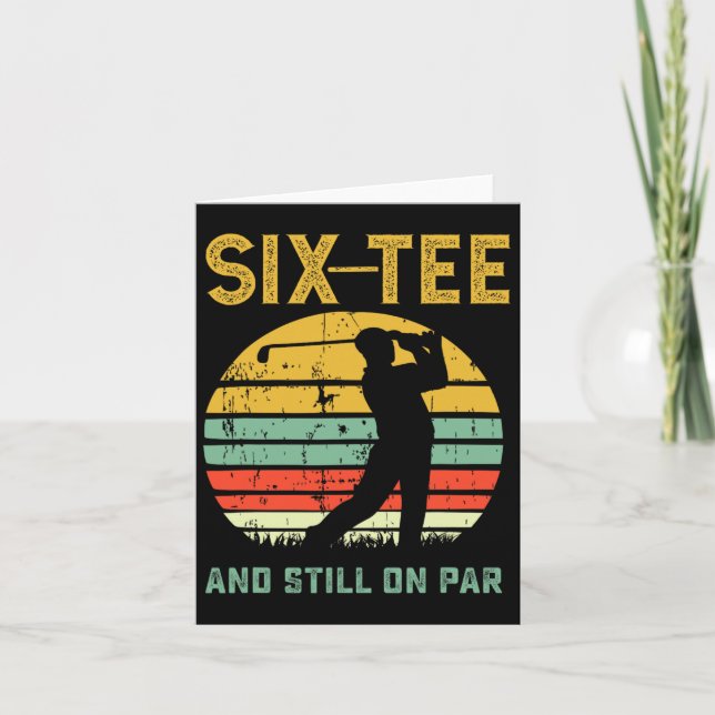 Carte Funny 60e Anniversaire Golf Pun Golfing 60 ans G (Devant)