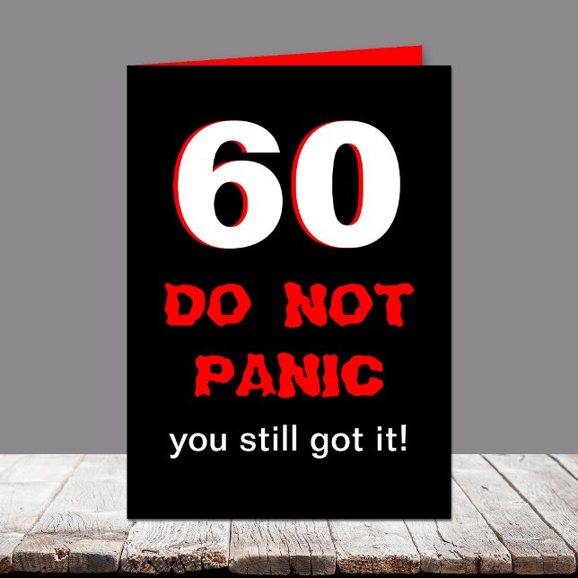 Carte Funny 60th Birthday Card (Créateur téléchargé)