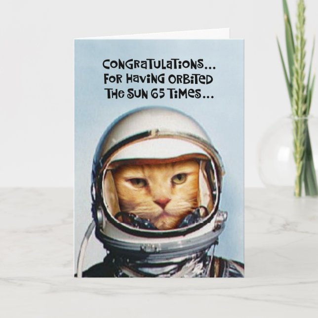 Carte Funny 65e anniversaire (Devant)