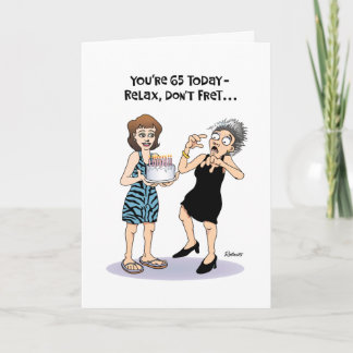 Carte Funny 65e anniversaire