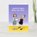 Carte Funny 65th Birthday Card<br><div class="desc">Drôle 65e anniversaire Carte de voeux pour une femme qui a 65 ans</div>