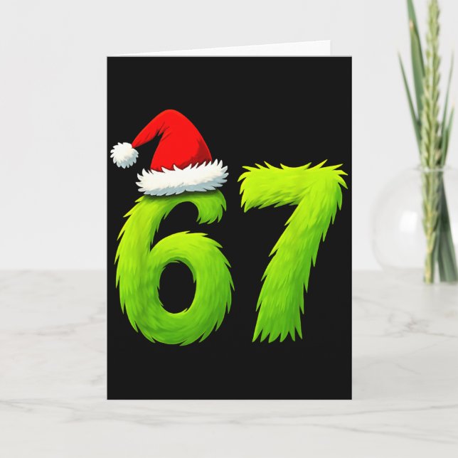 Carte Funny 67 Christmas Six Seven Meme 6 7 Teens Boys G (Devant)
