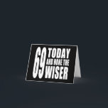 Carte Funny 69th Birthdays : 69 Today et None the Wiser<br><div class="desc">Un nouveau design pour 2013 et une partie de ma série de cadeaux créés spécifiquement pour les anniversaires. J'aime vraiment l'humour drôle et positif de ce design. La lettre est grande, audacieuse et confiante. Le design se décline en deux couleurs : noir & blanc et rose & blanc. Je pense...</div>