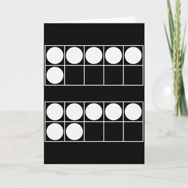 Carte Funny 6 7 Number Teachers Students Six Seven Meme  (Devant)